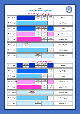 اطلاعیه تقویم آموزشی سال تحصیلی1404-1403